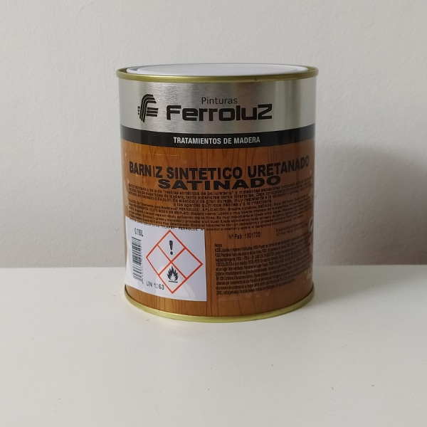 foto reverso barniz sintético uretanado satinado Ferroluz