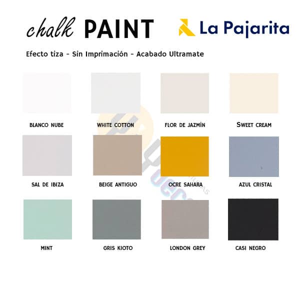 imagen de colores chalk paint La Pajarita