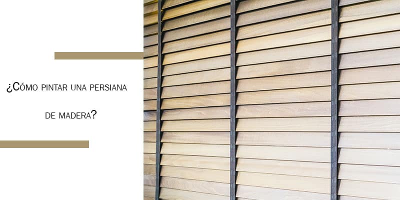 imagen de cómo pintar persianas de madera