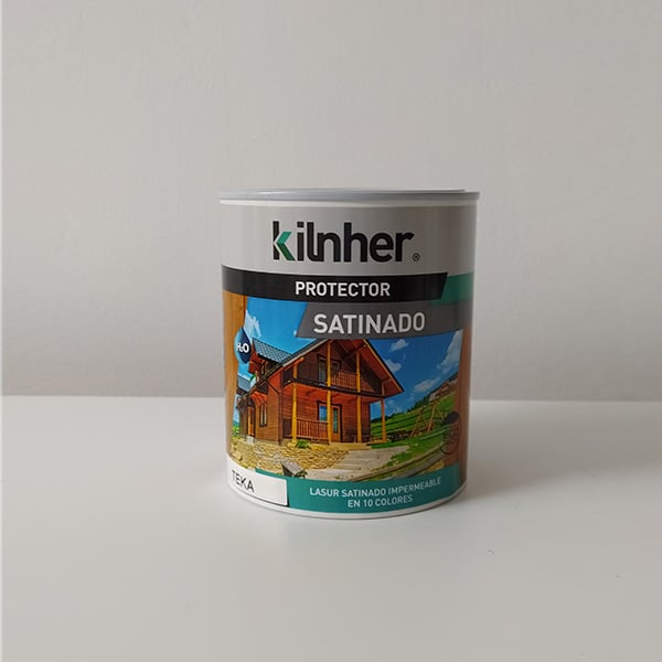 foto de lasur protector de madera satinado Kilnher
