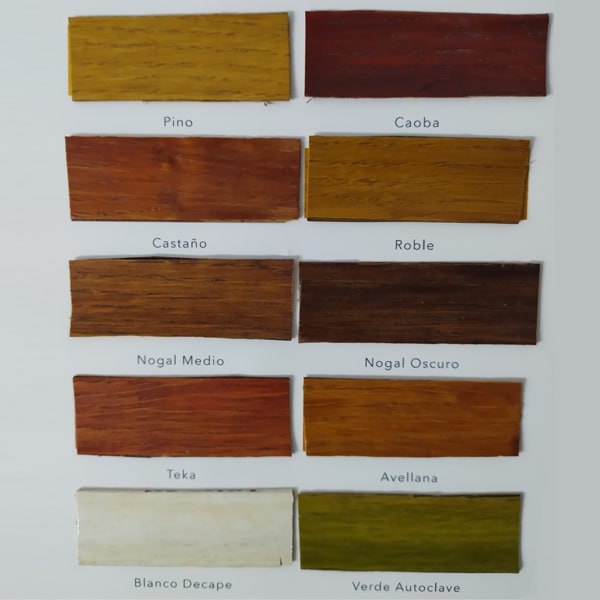 foto de carta de colores protector de madera Kilnher